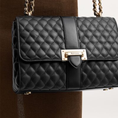 Aspinal Of London Large Leather Lottie Cross-Body Bag - Image 5