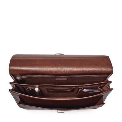 Aspinal Of London Leather City Laptop Briefcase - Image 5