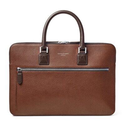 Aspinal Of London Leather Connaught Briefcase - Image 1