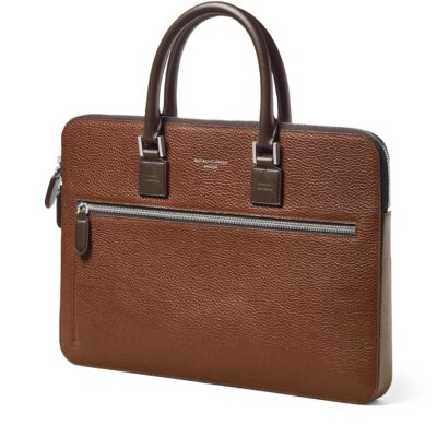 Aspinal Of London Leather Connaught Briefcase - Image 4
