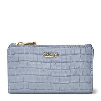 Aspinal Of London Leather Croc-Embossed Mayfair Purse - Image 1