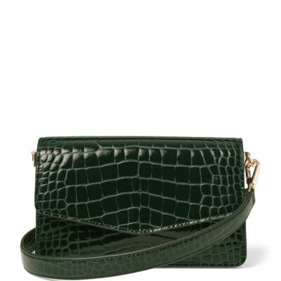 Aspinal Of London Leather Croc-Embossed Eliza Clutch Bag - Image 1
