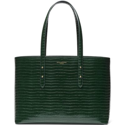 Aspinal Of London Leather Croc-Embossed Regent Tote Bag - Image 1