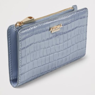 Aspinal Of London Leather Croc-Embossed Mayfair Purse - Image 2