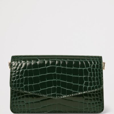 Aspinal Of London Leather Croc-Embossed Eliza Clutch Bag - Image 2