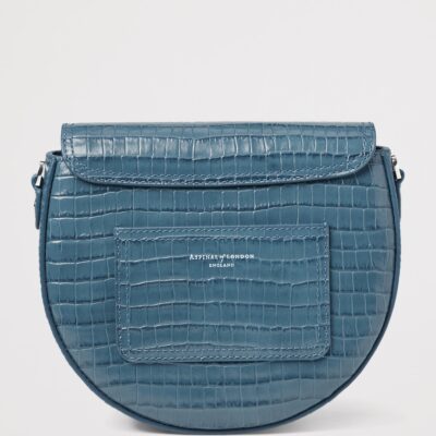Aspinal Of London Leather Croc-Embossed Portobello Cross-Body Bag - Image 3
