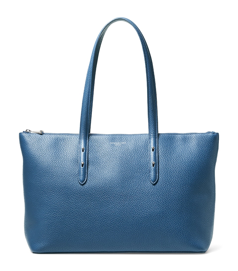 Aspinal Of London Leather Croc-Embossed Regent Tote Bag - Image 4