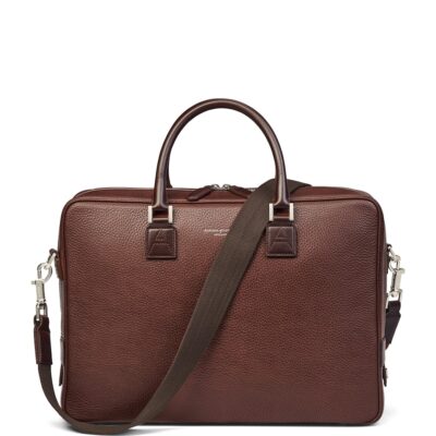 Aspinal Of London Leather Mount Street Briefcase Bag - Image 1