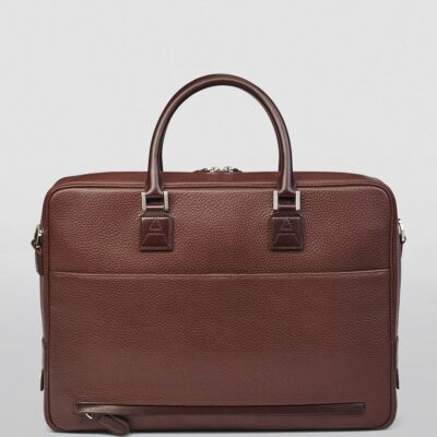 Aspinal Of London Leather Mount Street Briefcase Bag - Image 3