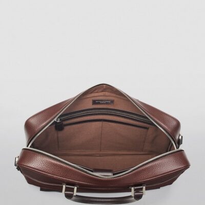 Aspinal Of London Leather Mount Street Briefcase Bag - Image 4