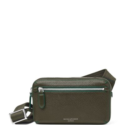 Aspinal Of London Leather Reporter Compact Belt Bag - Image 1