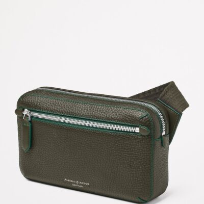 Aspinal Of London Leather Reporter Compact Belt Bag - Image 2