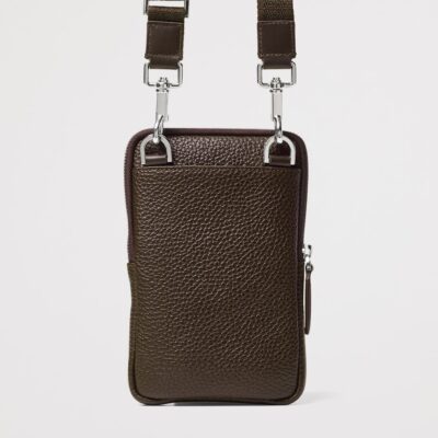 Aspinal Of London Leather Reporter Cross-Body Phone Pouch - Image 2