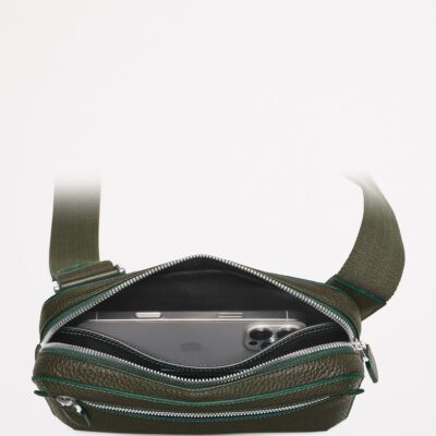 Aspinal Of London Leather Reporter Compact Belt Bag - Image 4