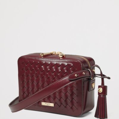 Aspinal Of London Leather Slot Weave Camera Bag - Image 2