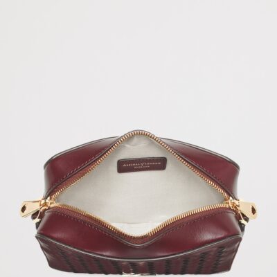 Aspinal Of London Leather Slot Weave Camera Bag - Image 4