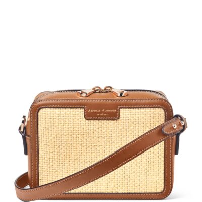 Aspinal Of London Leather Woven Camera Bag - Image 1