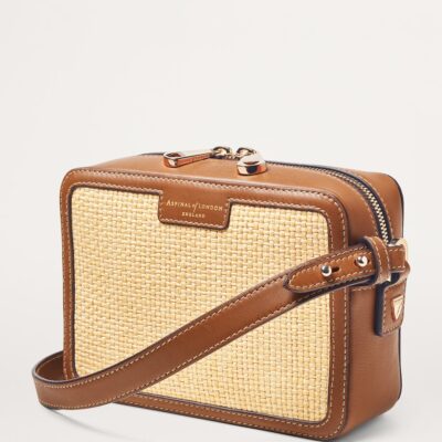 Aspinal Of London Leather Woven Camera Bag - Image 3