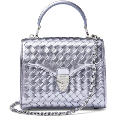 Aspinal Of London Midi Metallic Leather Mayfair Bag - Image 1