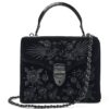 Aspinal Of London Midi Velvet Embroidered Mayfair Top-Handle Bag - Image 1