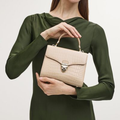Aspinal Of London Neutral Midi Mayfair Top - Image 5