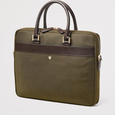 Aspinal Of London Nylon Slim Briefcase - Image 4