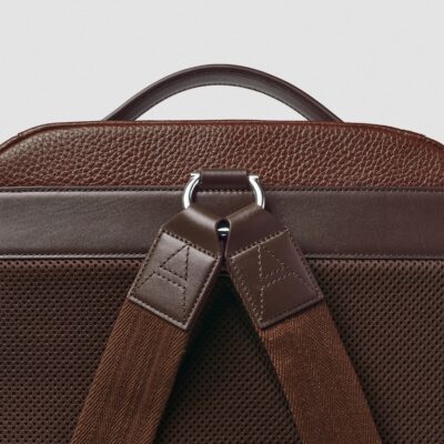 Aspinal Of London Pebble Leather Reporter Zipped Backpack - Image 4