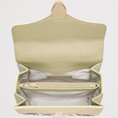 Aspinal Of London Raffia Floral Embroidery Mayfair Bag - Image 4