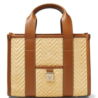 Aspinal Of London Raffia Henley Tote Bag - Image 1