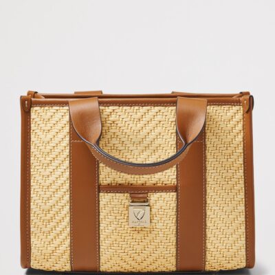 Aspinal Of London Raffia Henley Tote Bag - Image 2