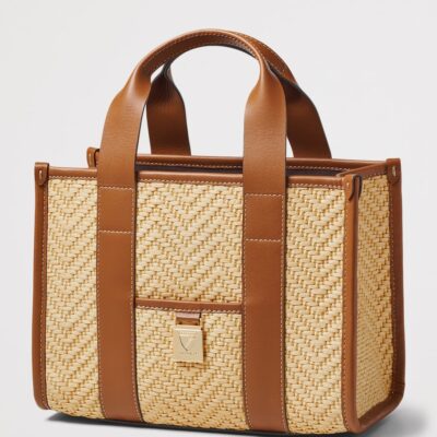 Aspinal Of London Raffia Henley Tote Bag - Image 3
