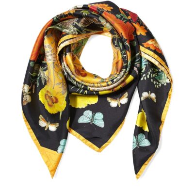 Aspinal Of London Silk Botanical Scarf - Image 3