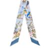 Aspinal Of London Silk Edwardian Garden Skinny Scarf - Image 1