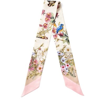 Aspinal Of London Silk Edwardian Garden Twilly - Image 1