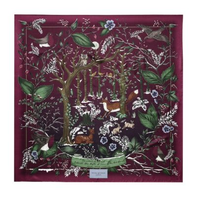 Aspinal Of London Silk Edwardian Garden Twilly - Image 5