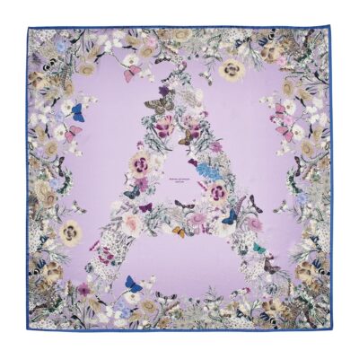 Aspinal Of London Silk Floral Print Scarf - Image 1