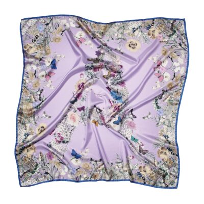 Aspinal Of London Silk Floral Print Scarf - Image 2