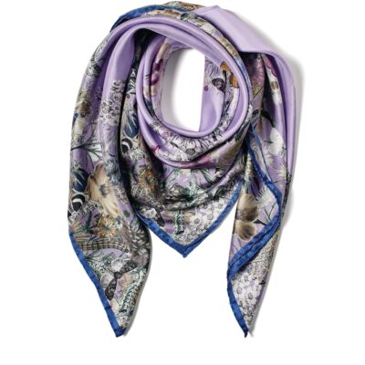 Aspinal Of London Silk Floral Print Scarf - Image 3