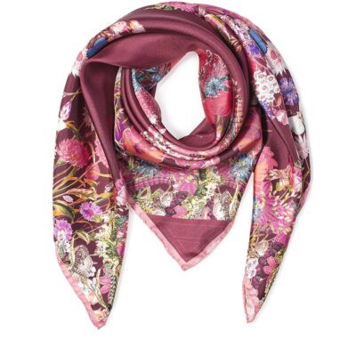 Aspinal Of London Silk Floral Scarf - Image 3