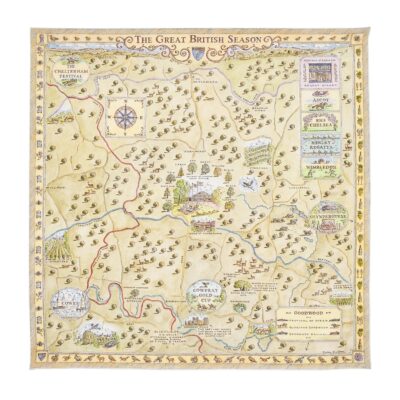 Aspinal Of London Silk Great British Season Scarf - Image 1