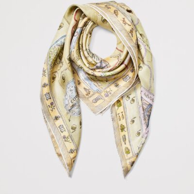 Aspinal Of London Silk Great British Season Scarf - Image 2