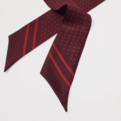 Aspinal Of London Silk Heart Scarf - Image 2