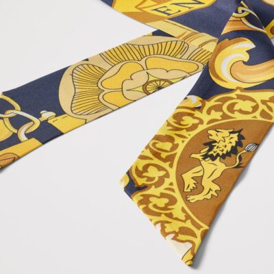 Aspinal Of London Silk Shield Skinny Scarf - Image 2