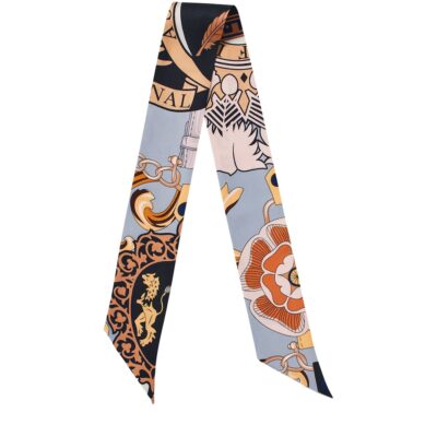 Aspinal Of London Silk Shield Skinny Scarf - Image 3