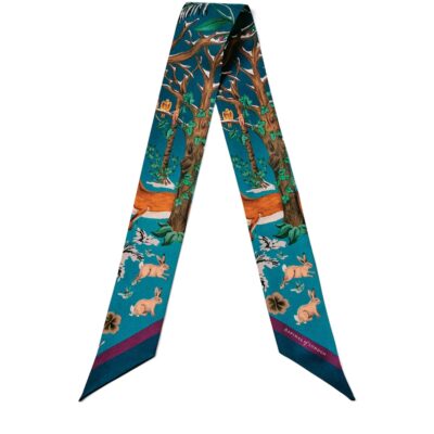 Aspinal Of London Silk Shield Skinny Scarf - Image 4
