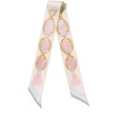 Aspinal Of London Silk Signature Skinny Scarf - Image 1
