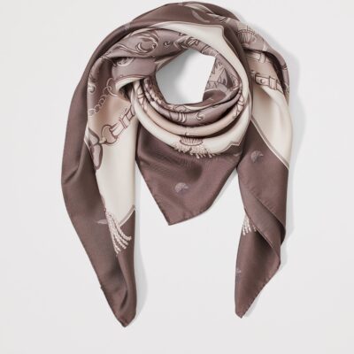 Aspinal Of London Silk Signature Scarf - Image 3