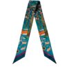 Aspinal Of London Skinny Silk Woodland Scarf - Image 1