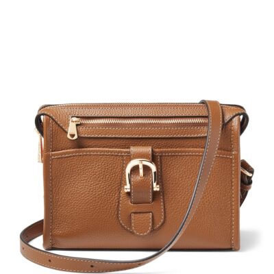 Aspinal Of London Small Leather Bella Cross-Body Satchel - Image 1