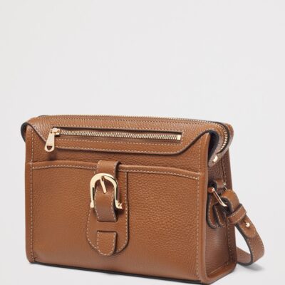 Aspinal Of London Small Leather Bella Cross-Body Satchel - Image 2